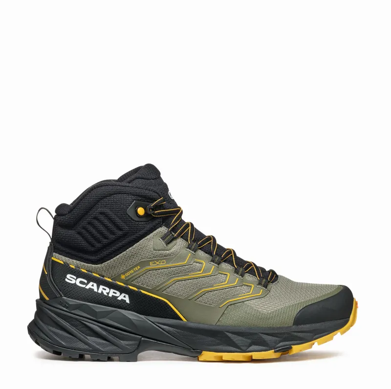 Scarpa Mens Rush Mid GTX 2 Boots - Moss-Sulpher-1